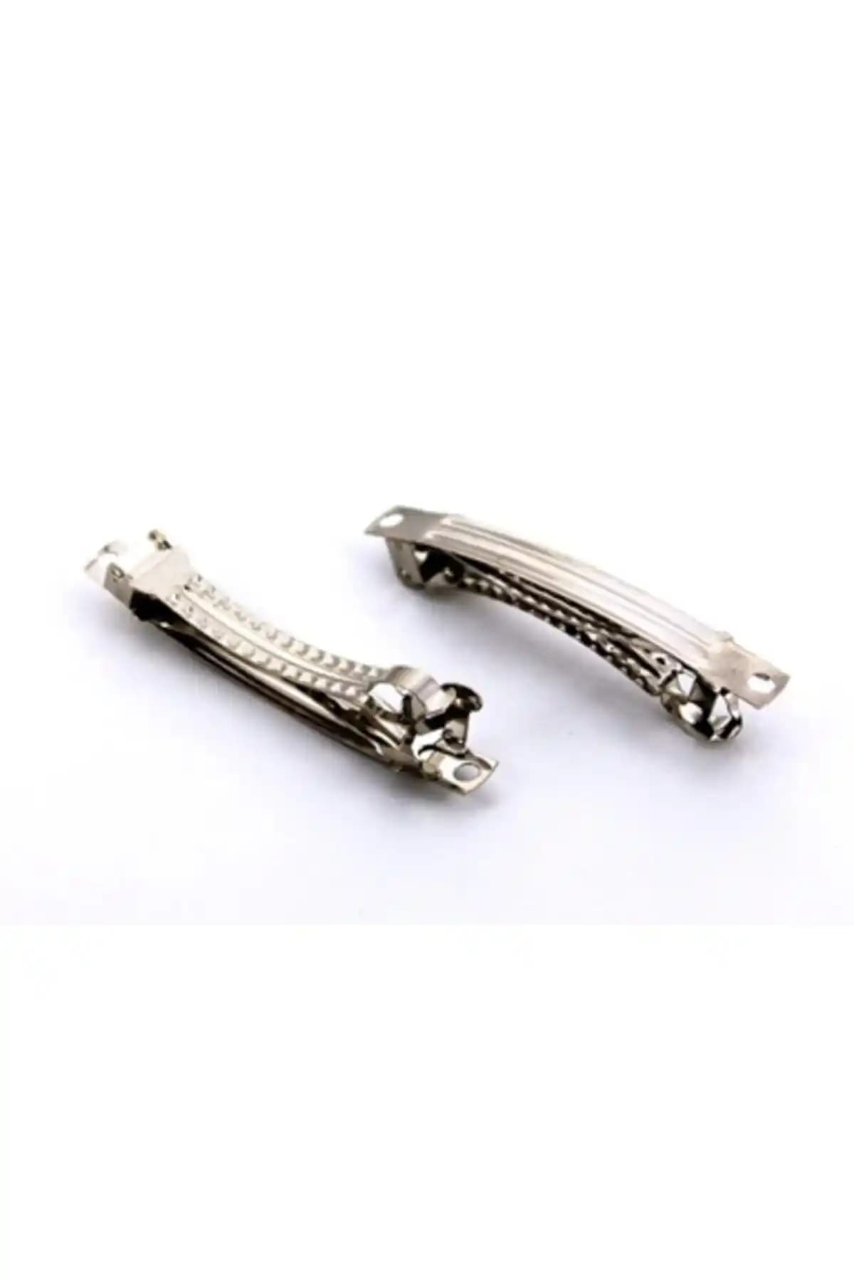 YFHOBİ 5 Adet 6 Cm Nikel Kaplama Otomatik Saç Tokası Seti Günlük ve Özel Kullanım İçin