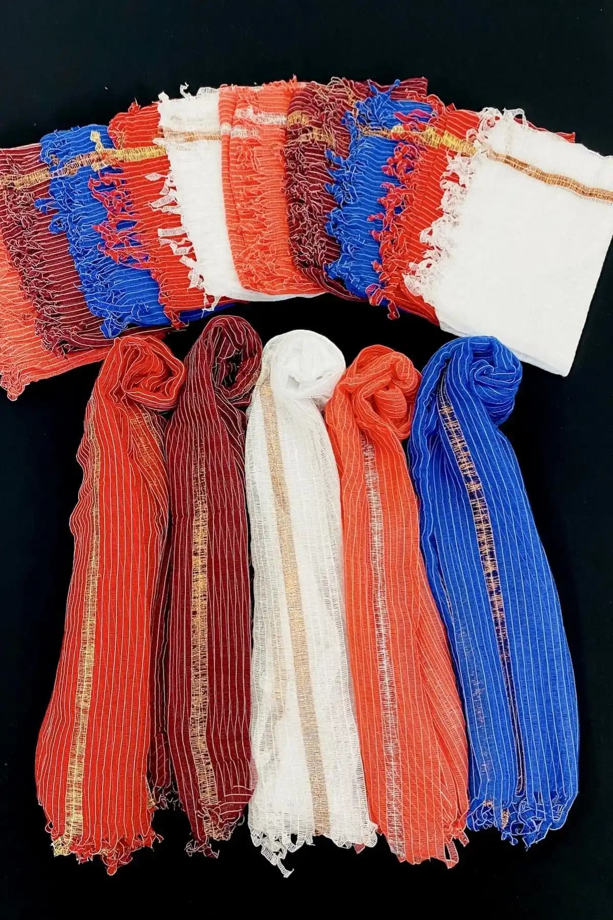 Zeymerade Karışık Renk Nedime Şalı Düğün ve Kutlamalar İçin Şık ve Dayanıklı Aksesuar