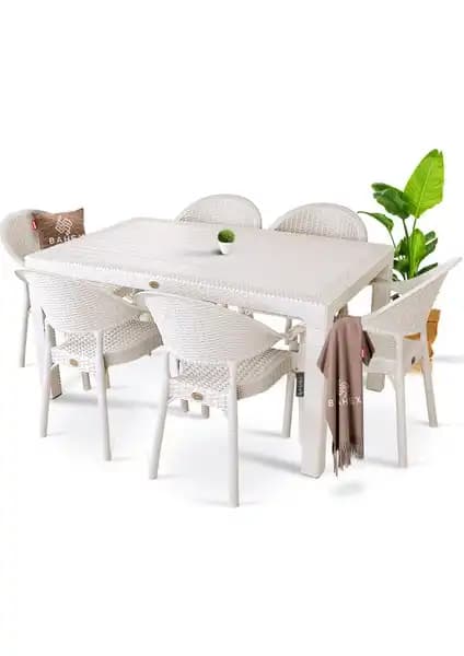 Bahex Rattan ve Mobetto Rattan Large Lüx Masa Takımı Karşılaştırması 1