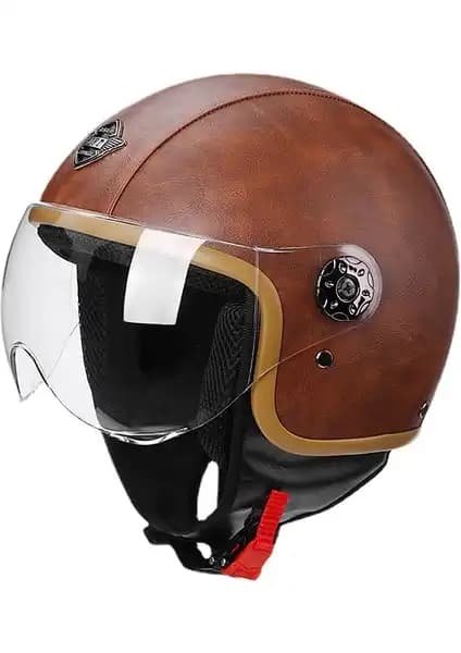 Pamukkale Retro ve Shopfocus Yarım Deri Kask Karşılaştırması: Özellikler ve Kullanıcı Yorumları 1