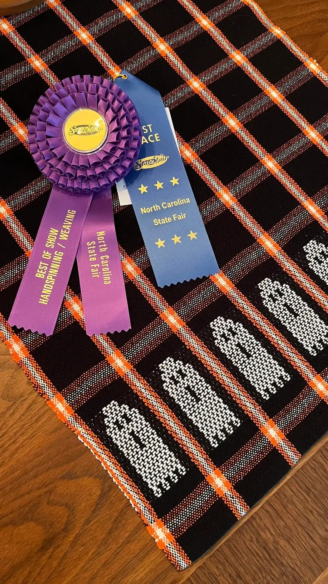 Halloween Temalı Hayalet Motifli Masa Koşucusu ve Havlu Dokuma Projesi Ödüllü Tasarım