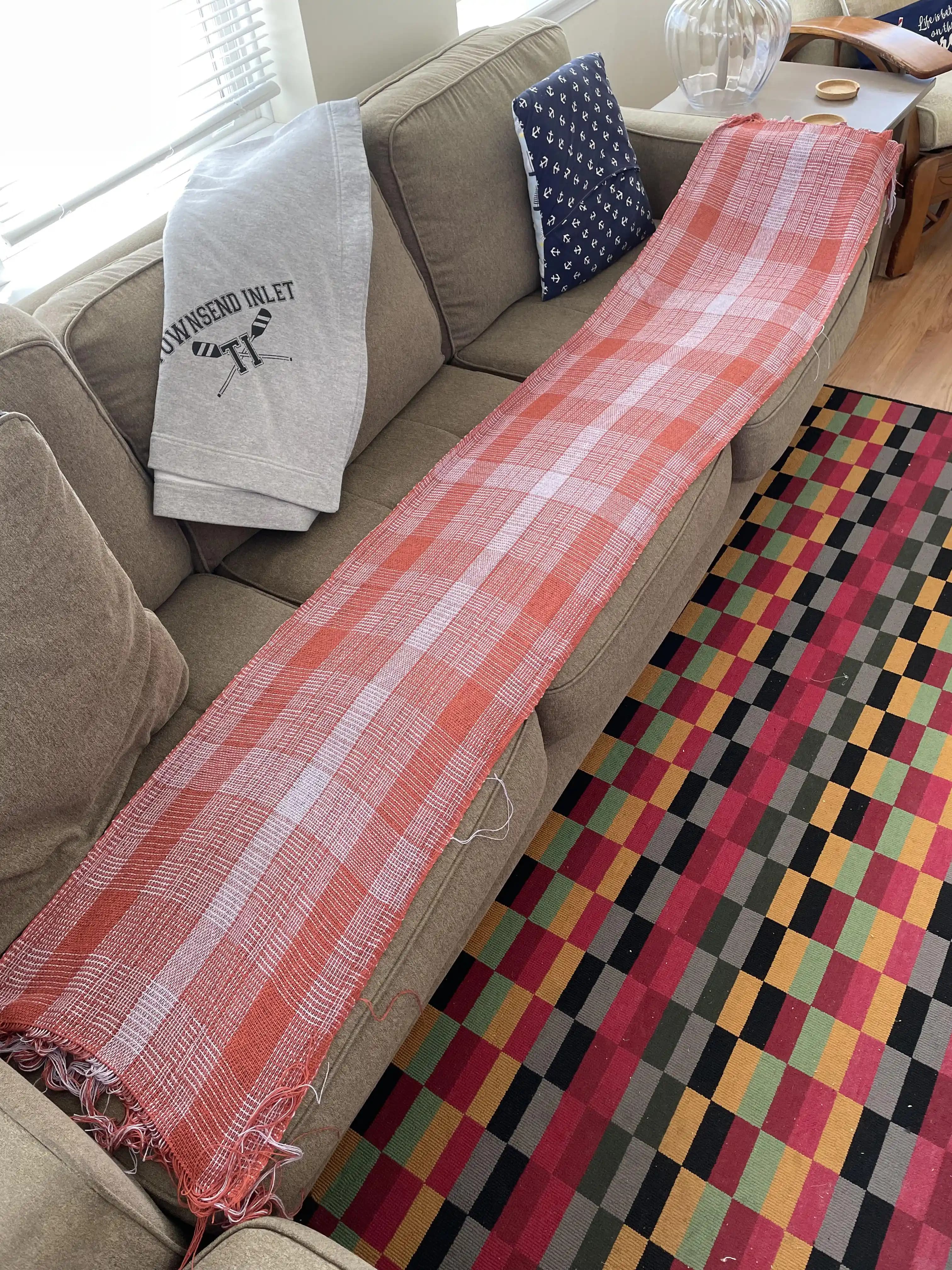 Log Cabin Interrupted Atkısı: Fibonacci Dizisi ve Teknik Dokuma Tasarımı