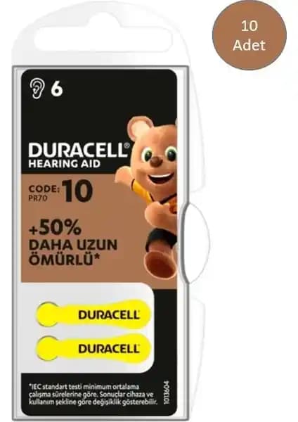 Duracell İşitme Cihazı Pilleri Karşılaştırması: 10 Numara ve 312 Numara Ürünlerin Özellikleri