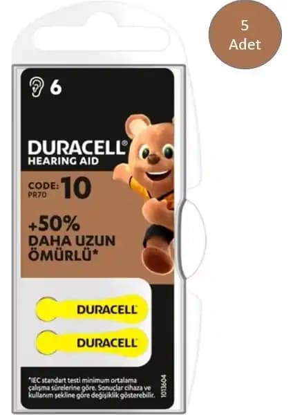 Duracell İşitme Cihazı Pilleri Karşılaştırması 10 ve 312 Numara Modelleri Analizi
