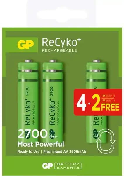 GP AA 2600 mAh ve Recyko 2700 Serisi Şarjlı Piller Karşılaştırması