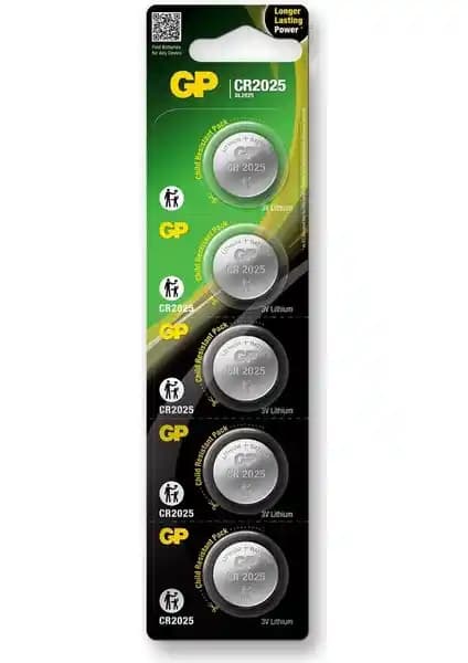 GP CR2025-C5 ve Kodak CR2025 3V Lityum Düğme Pil Karşılaştırması