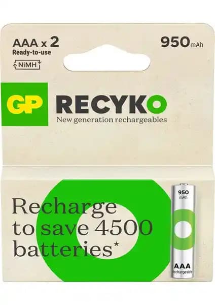 GP Recyko 950 mAh ve GP Recyko Pro 800 mAh AAA Şarjlı Piller Karşılaştırması