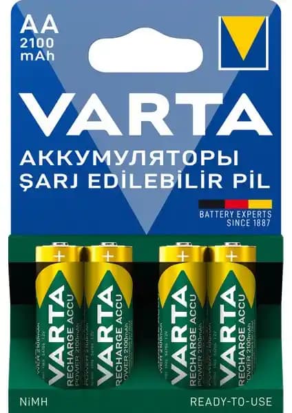 Varta 2100mAh AA Şarj Edilebilir ve Recycled Pil Karşılaştırması