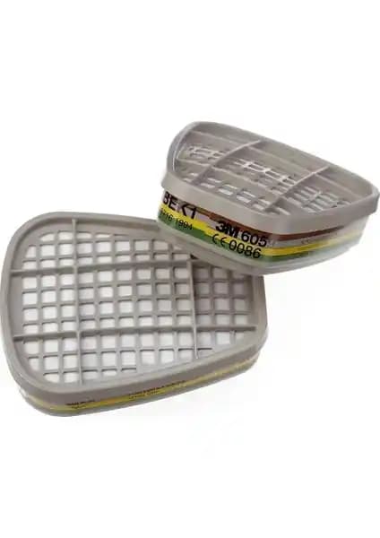 3M 6059 Abek1 Organik Gaz Buhar Maske Filtresi Güvenlik ve Koruma Sağlayan Endüstriyel Filtre