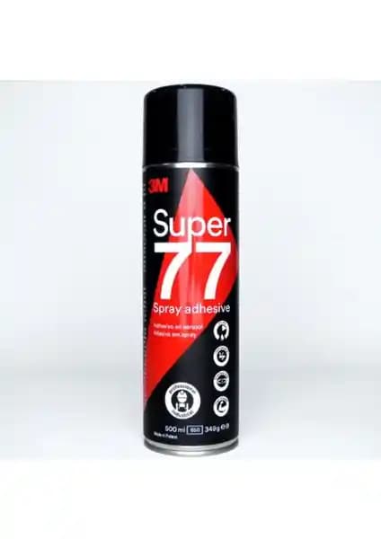 3M Sprey Yapıştırıcı 77 500 ml: Çok Amaçlı ve Güçlü Hafif Malzeme Yapıştırıcı