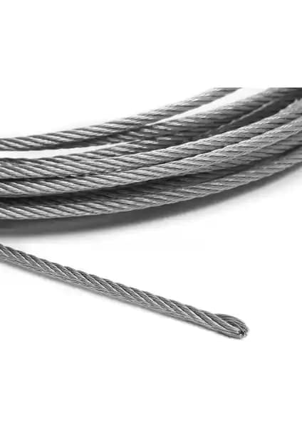 Adelinspor Galvanizli Çelik Halat 2 mm x 20 m Dayanıklılık ve Çok Yönlülük Sunar