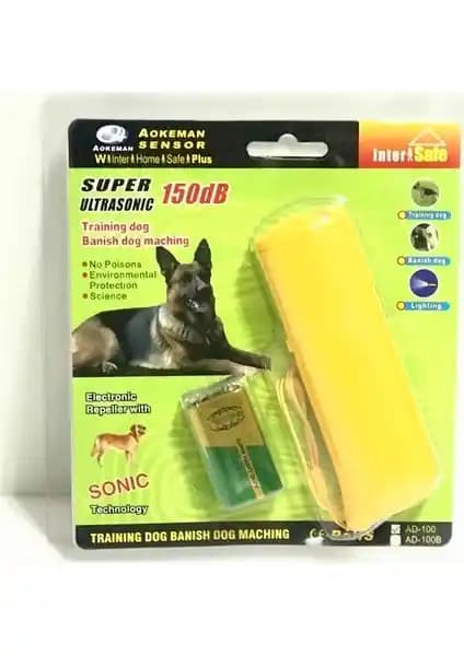Aokeman Ad-100 Köpek Kovucu Ultrasonik Sensör Güvenlik ve Eğitim İçin Etkili Çözüm