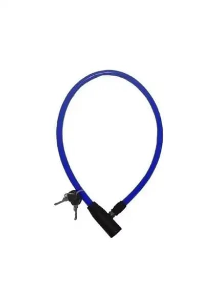Automix 65 cm Mavi Motosiklet ve Bisiklet Kilidi Güvenli ve Dayanıklı Tasarım
