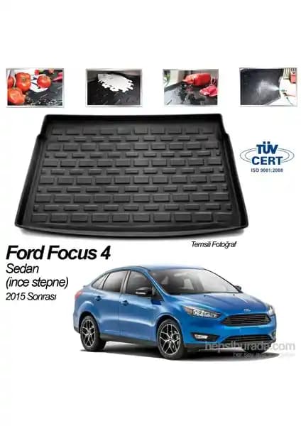Automix Ford Focus 4 Sedan 2015 Model İçin Dayanıklı ve Estetik Bagaj Havuzu