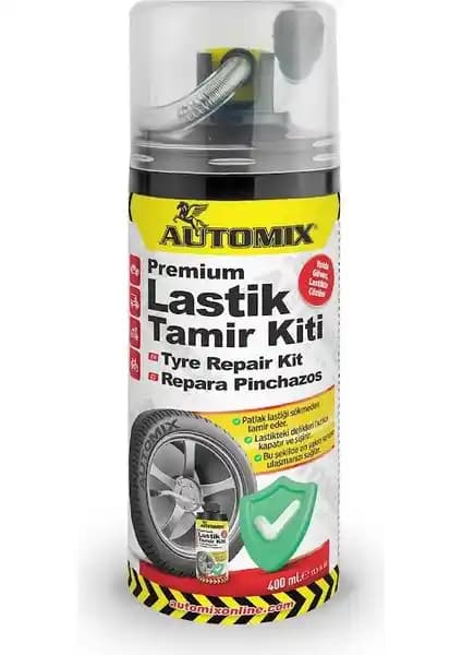 Automix Lastik Tamir Spreyi 400 ml - Hızlı ve Güvenilir Lastik Tamiri Çözümü