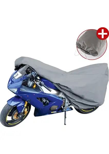 Autozel Rks Newlight Gri Arka Çantalı Motosiklet Brandası: Dayanıklı ve Su Geçirmez Koruma