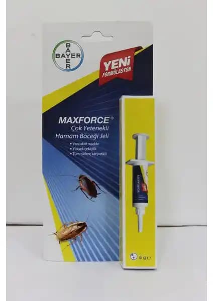 Bayer Maxforce Hamam Böceği Jeli 5 G ile Etkili ve Güvenli Böcek Kontrolü Çözümü