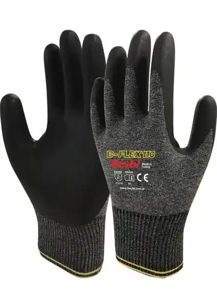 Beybi B-Flex110 Köpük Nitril Kaplı İş Eldiveni Endüstriyel Kullanım İçin Uygun