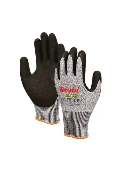 Beybi CL300 Lateks Kaplı Kesilmez İş Eldiveni Güvenlik ve Dayanıklılık Sağlar