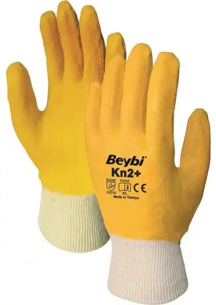 Beybi Kn2 Plus Sarı Nitril İş Eldivenleri: Endüstriyel Güvenlik ve Konfor Sağlayan Ürün