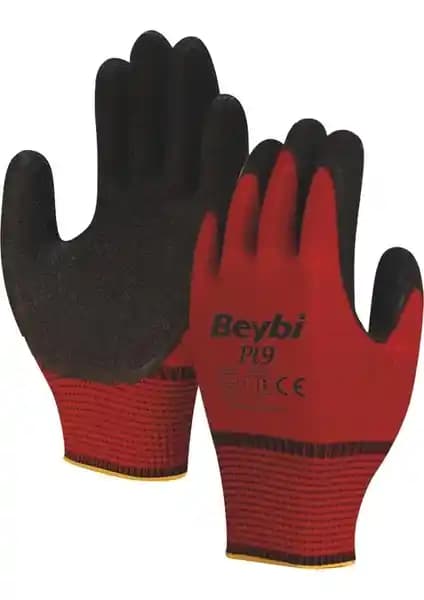 Beybi Pl9 Camcı Eldivenleri 12 Çift Güvenli ve Dayanıklı Kullanışlı Eldiven Seti