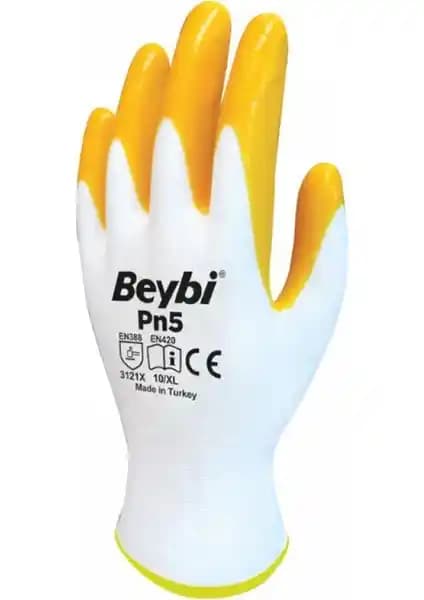 Beybi Pn5 Nitril Sarı Eldiven: Endüstriyel ve Sağlık Alanları İçin Güvenli Koruyucu