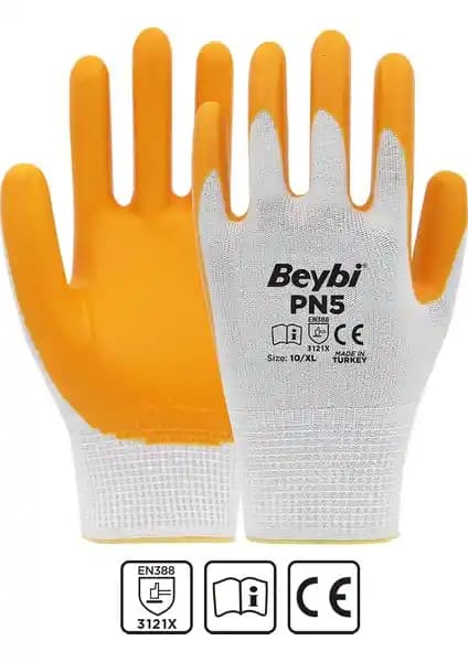 Beybi Pn5 Polyester Örme Nitril Eldiven: Dayanıklılık ve Konfor Sunan Endüstriyel Koruyucu