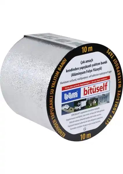 Bitüself 10 Metre X 15 Santimetre Aluminyum Kaplı Çok Amaçlı Yalıtım Bantı Özellikleri ve Kullanım Alanları