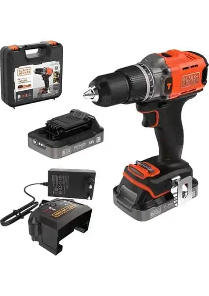 Black & Decker BCD383D2XK Çift Akülü Darbeli Matkap: Güç ve Çok Yönlülük Özellikleri