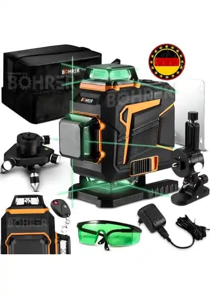 Böhrer Alman 4 Köşe 16 Satır 4*360 Çift Akülü Yeşil Çizgi Lazer Hizalama Makinesi Tanıtımı ve Özellikleri