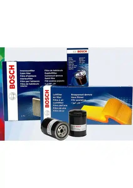 Bosch Toyota Yaris 1.33 Filtre Bakım Seti 2009-2016 Motor ve Hava Kalitesi Güvencesi