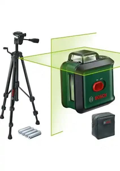 Bosch Univlevel 360 Çapraz Çizgi Lazeri Tt 150 ile Hassas ve Geniş Kapsama Alanı