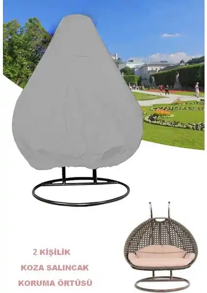 Bundera Cocoon Gri Su Geçirmez Salıncak ve Hamak Koruma Örtüsü 2 Kişilik Dayanıklı Dış Mekan Kullanımı