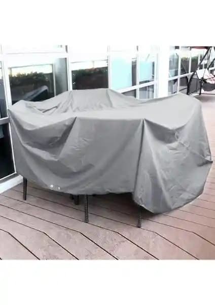 Bundera Cover Gri Bahçe Mobilya Koruma Örtüsü 200x160x80 cm dayanıklı ve su geçirmez koruma