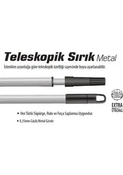 Çok Amaçlı Teleskopik Metal Çubuğu 6 Metre Uzunlukta Dayanıklı Temizlik Aracı