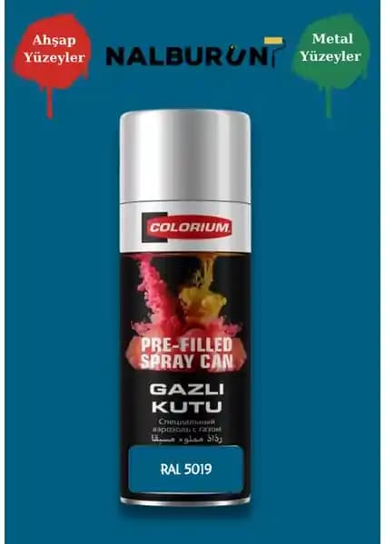 Colorium 213 Ral Renkleri ile 400 ml özel parlak selülozik sprey boya