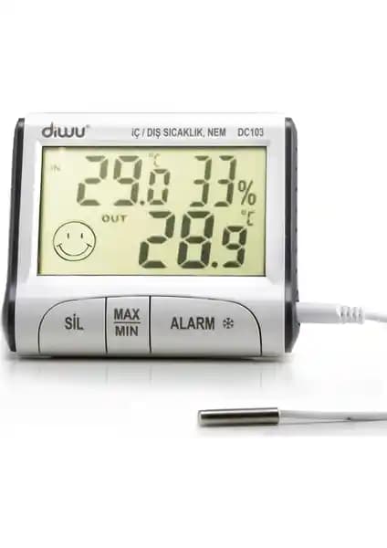 Diwu DC103 İç Dış Max-Min Prob Termometre ve Nem Ölçer İncelemesi ve Kullanıcı Yorumları