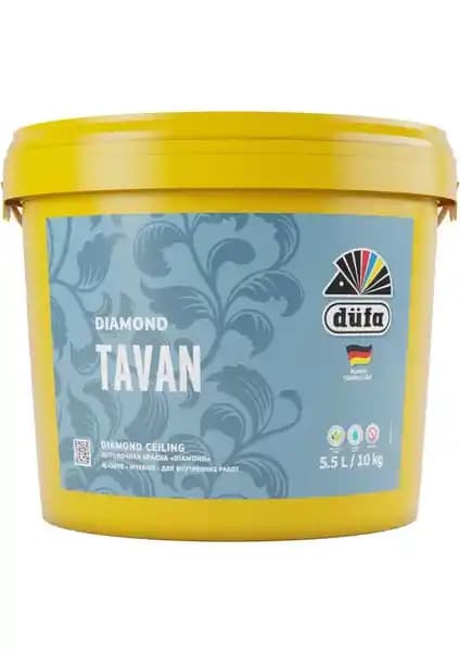 Düfa Diamond Mat Tavan Boyası Beyaz 10 kg Yüksek Performanslı ve Çevre Dostu İç Mekan Boyası