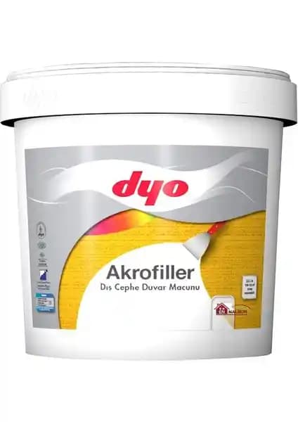 Dyo Akrofiller Dış Cephe Macunu 4,5 Kg Beyaz: Dayanıklılık ve Estetik İçin Uygun Çözüm