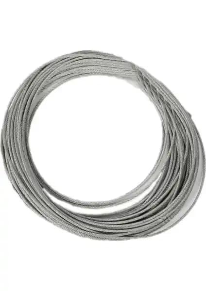 Ege Arge Galvanizli Çelik Halat 3 mm x 10 m – Dayanıklı ve Çok Yönlü Kullanım İçin