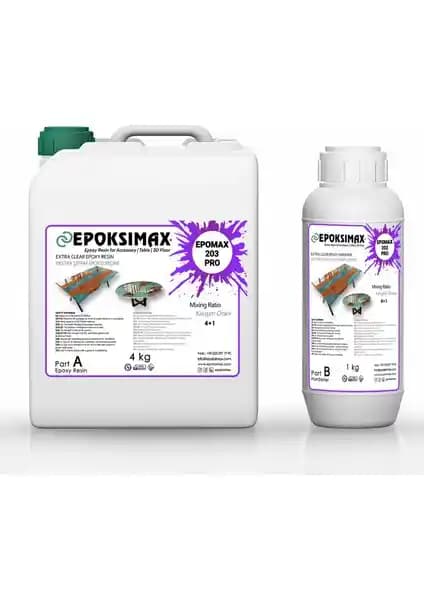 Epoksimax 203 Pro ile Masa ve Sehpa İçin Yüksek Kaliteli Epoksi Reçine Ürünü