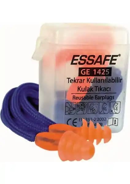 Essafe GE-1425 Kordonlu Kulak Tıkacı Gürültüleri Etkili Şekilde Engeller