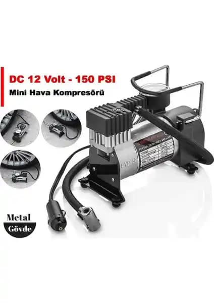 EYP Mini Metal Gövdeli Hava Kompresörü: Dayanıklı ve Sessiz Çözüm Araç ve Endüstri Kullanımı için