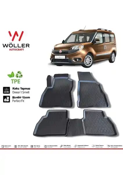Fiat Doblo için Özel Tasarlanmış Wöller Paspaslar Yüksek Kalite ve Çevre Dostu Malzemelerle