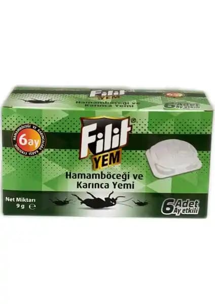 Filit Hamam Böceği Yemi 6'lı Paket - Güçlü ve Kalıcı Haşere Mücadelesi Çözümü