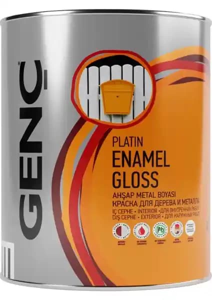 Genç Sentetik Parlak Ahşap ve Metal Boyası 9103 Siyah, Yüksek Kalite ve Dayanıklılık