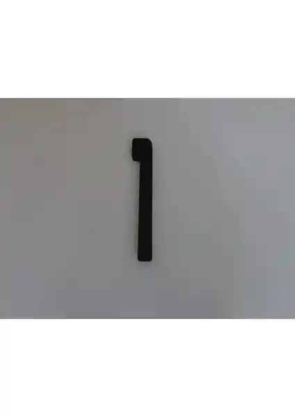 Gendec 6 cm Siyah Kapı Numarası - Dayanıklı ve Estetik Dış Cephe Tasarımı İçin