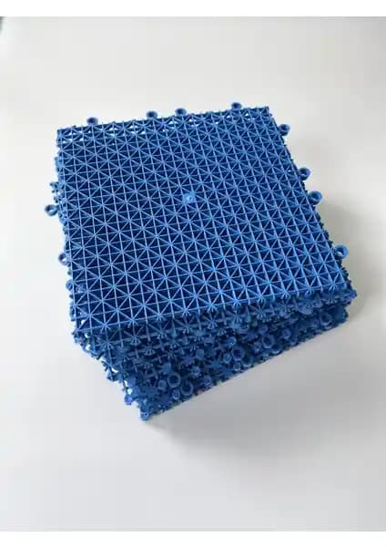 Gerçek Trend Mavi Plastik Kırılmaz Yer Karosu Zemin Kaplaması - Dayanıklı ve Estetik İç ve Dış Mekan Kullanımı