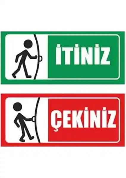 Güvenliği Artıran Vice Itiniz Çekiniz Kapı Uyarı Etiketi Sticker Ürünü Özellikleri ve Kullanım Avantajları