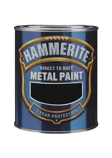 Hammerite Direkt Pas Üstüne Çekiçlenmiş Metal Boyası 2.5 Lt Siyah - Dayanıklı ve Estetik Metal Koruma Boyası